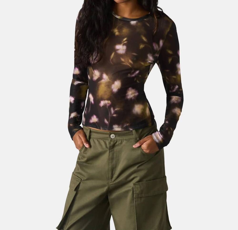 NEW STEVE MADDEN lilianna top in black multi